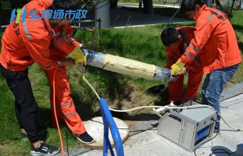 兴化市管道修复现场
